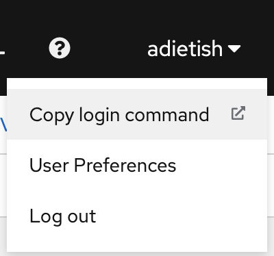 Copy Login Command