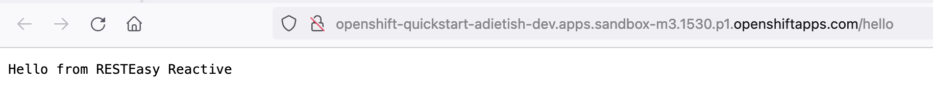 Hello RESETEasy Reactive